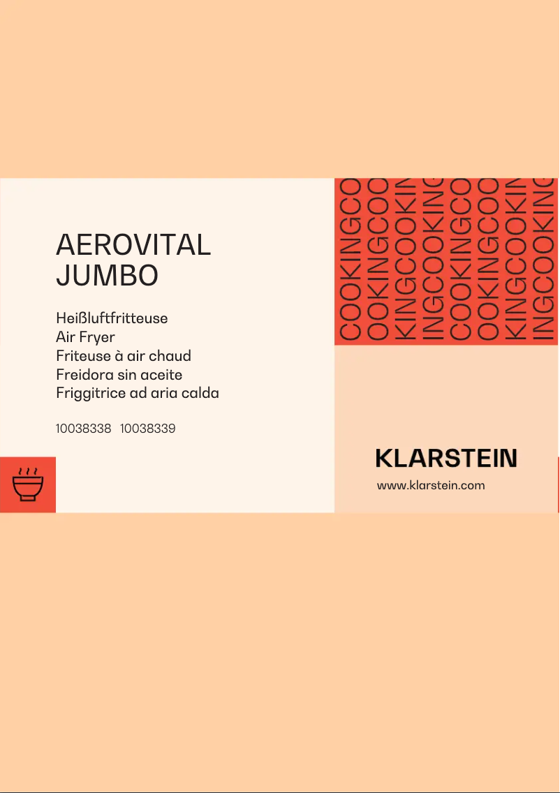 First page image of the manual for AeroVital Jumbo