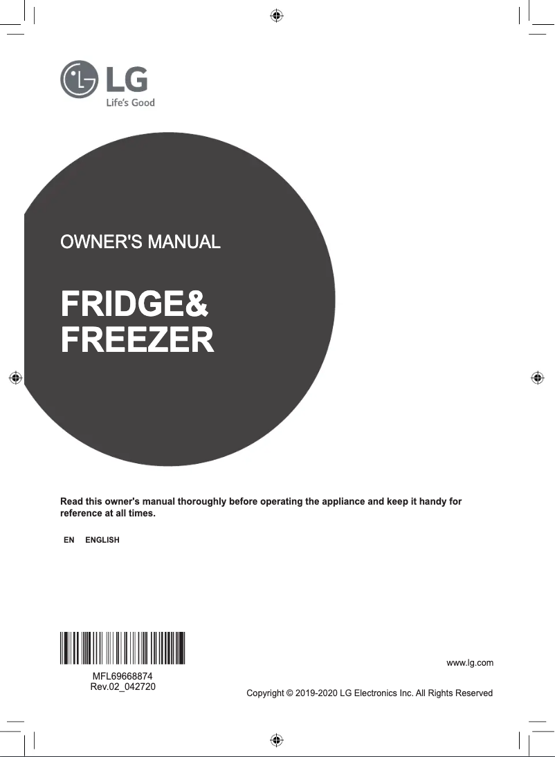 Page 1 of the manual User Manual LG GC-B247SVUV