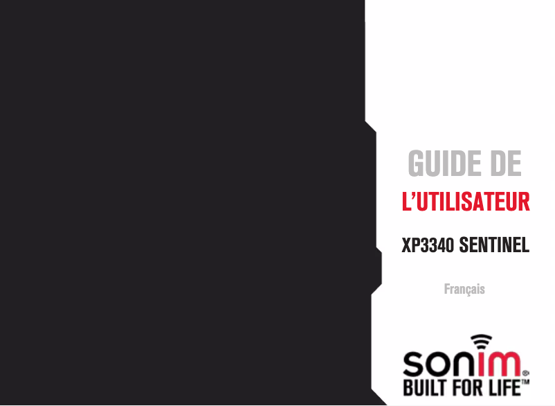 First page image of the manual for XP3340 Sentinel