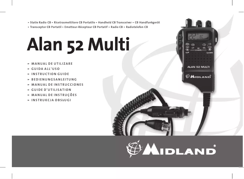 Page 1 of the manual User Manual Midland ALAN 52 MULTI