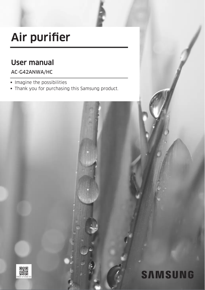 First page image of the manual for AC-G42ANWA