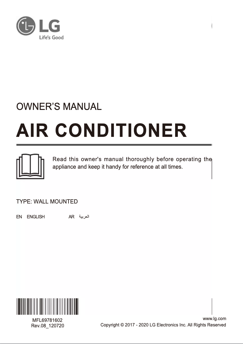 Page 1 of the manual User Manual LG I34TCF