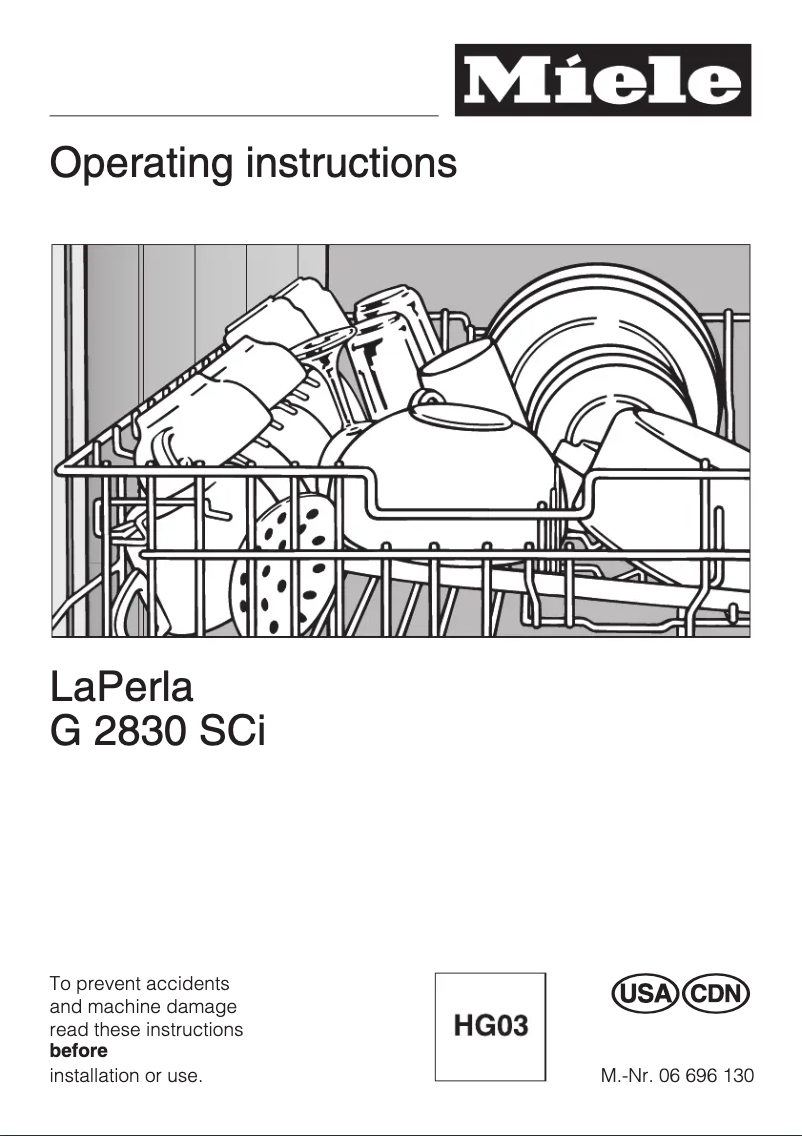 First page image of the manual for G 2830 SCi