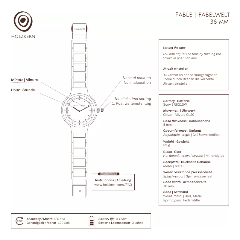 Page 1 of the manual User Manual Holzkern Benu