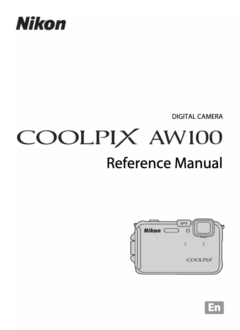 Page 1 of the manual User Manual Nikon Coolpix AW100
