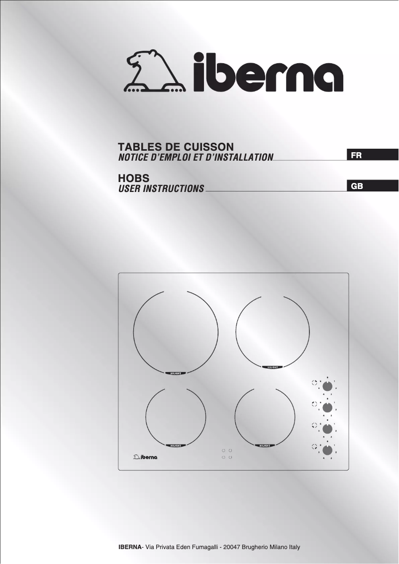Page 1 of the manual User Manual Iberna PIVK 460 N