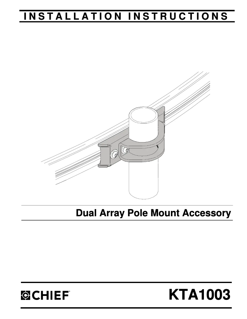 First page image of the manual for KTA1003B
