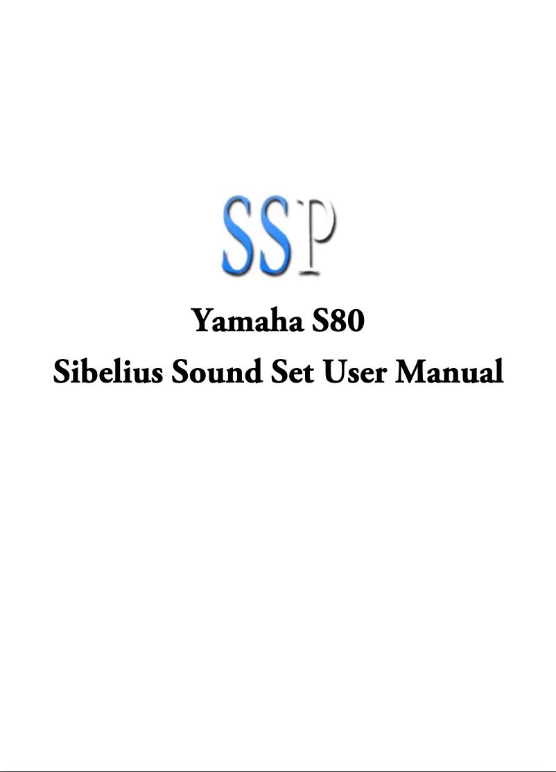 First page image of the manual for DVX-S80