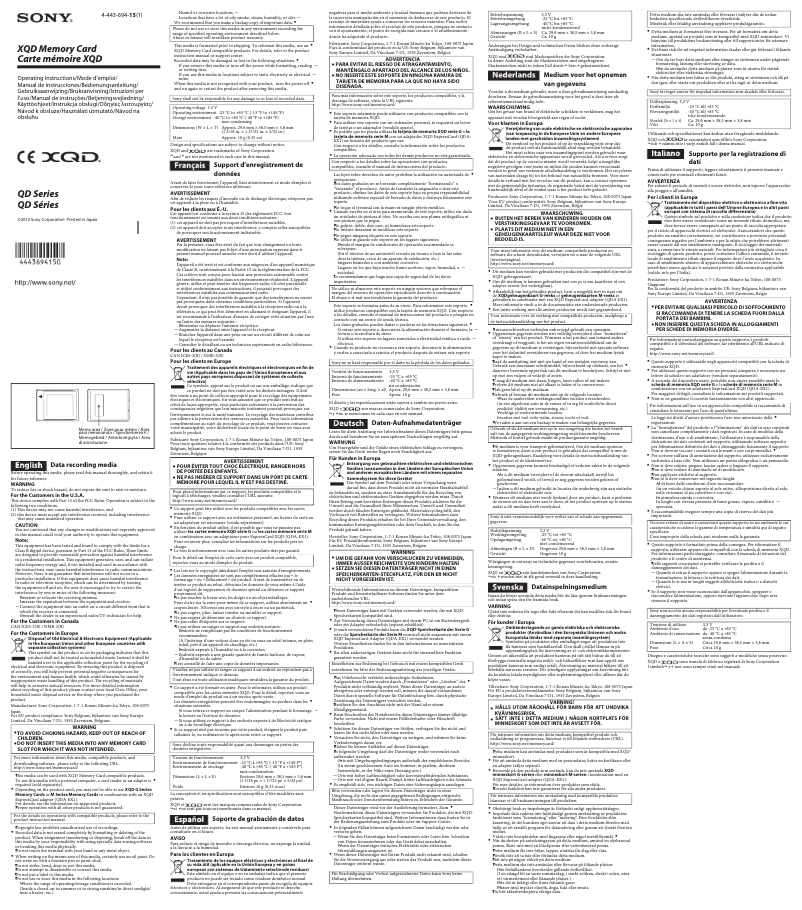 Page 1 of the manual User Manual Sony QD-G32E