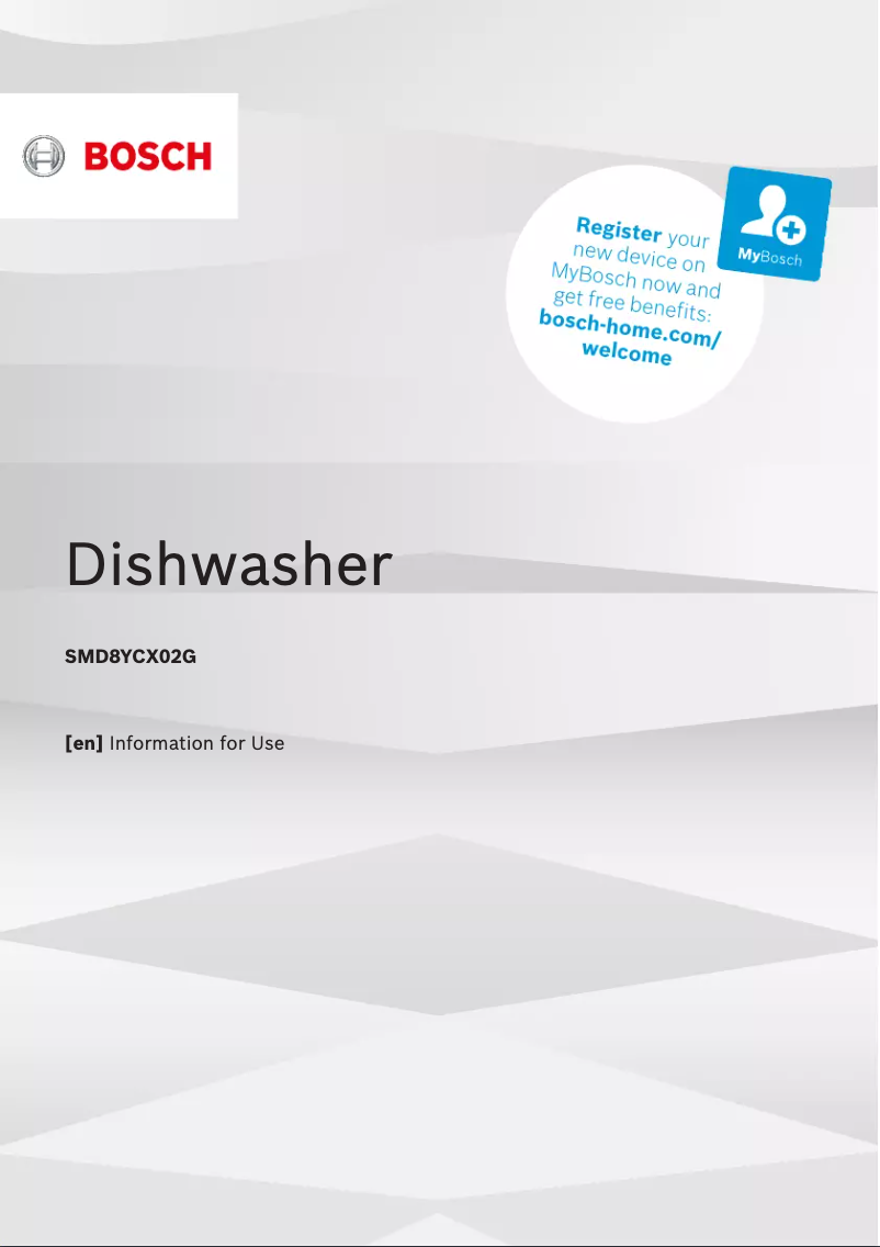 Page 1 of the manual User Manual Bosch SMD8YCX02G