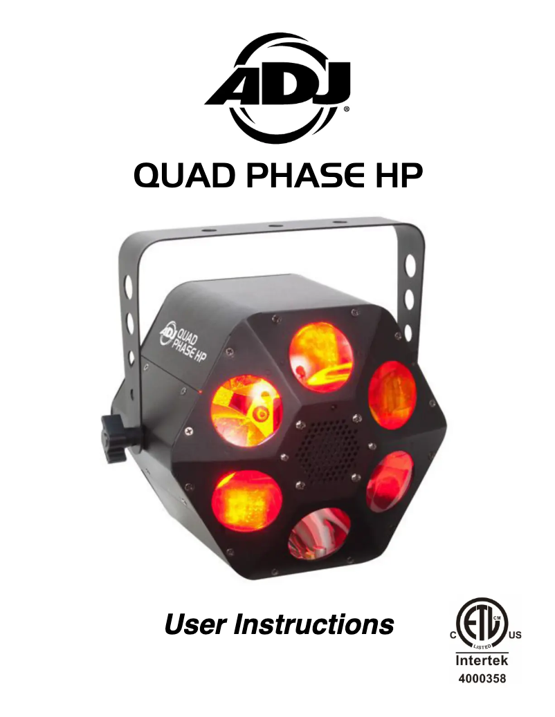 First page image of the manual for Quad Phase HP