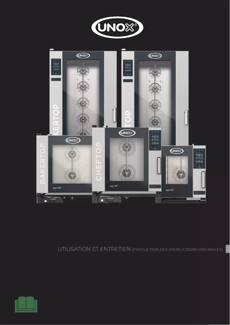 Page 1 of the manual User Manual Unox BAKERTOP MIND.Maps PLUS