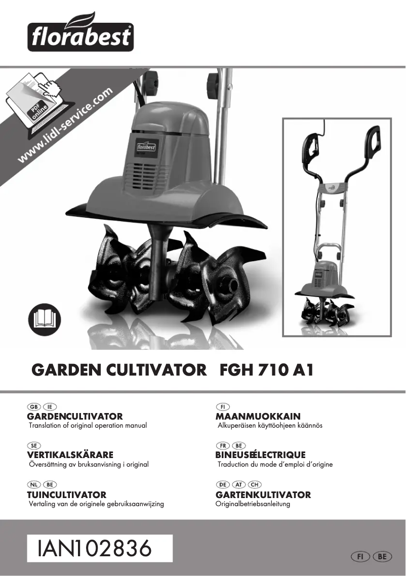 Page 1 of the manual User Manual Florabest FGH 710 A1