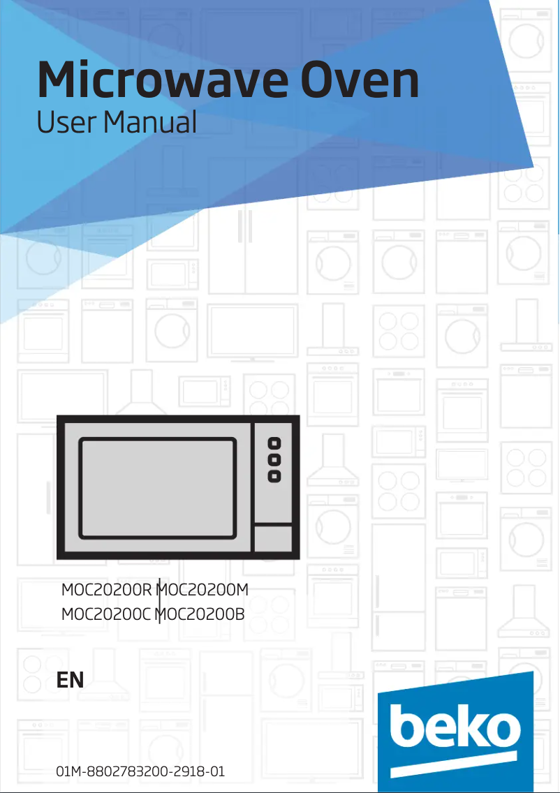 Page 1 of the manual User Manual Beko MOC20200R