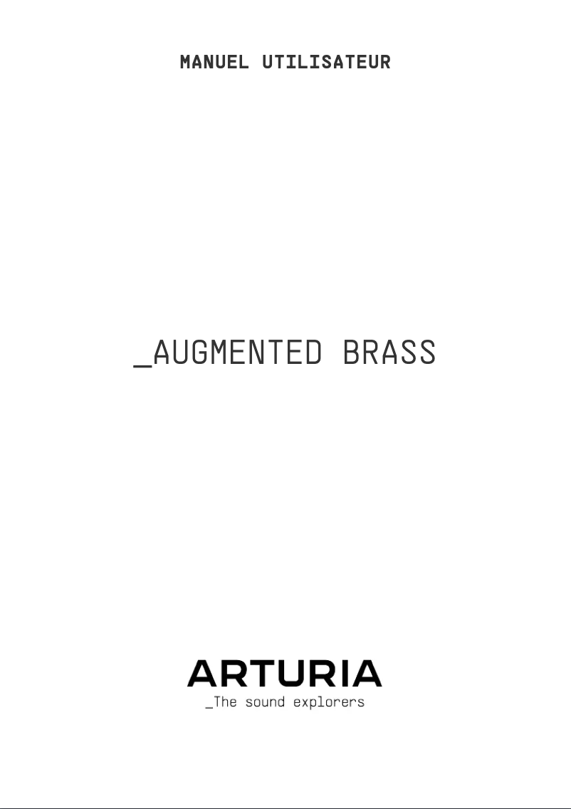 First page image of the manual for Augmented BRASS