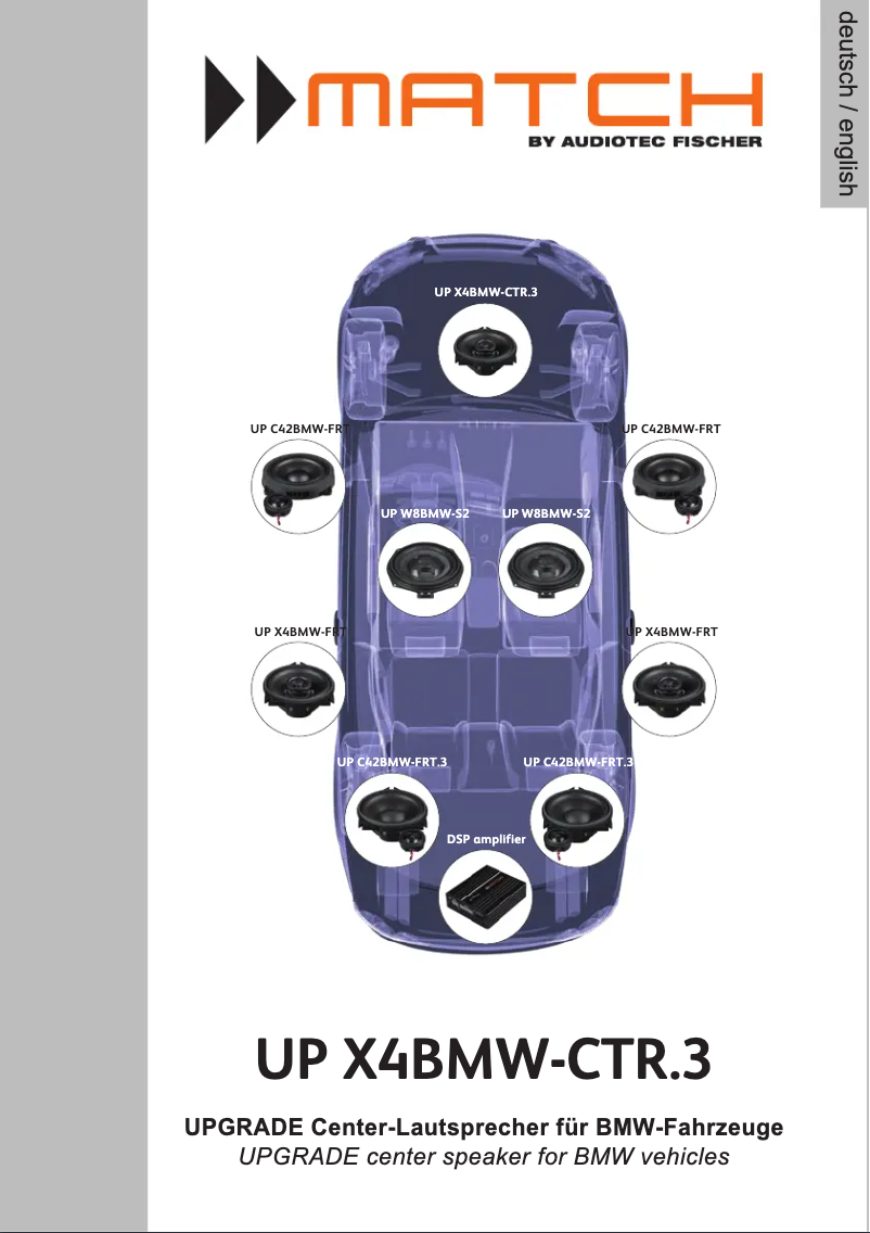 First page image of the manual for UP X4BMW-CTR.3
