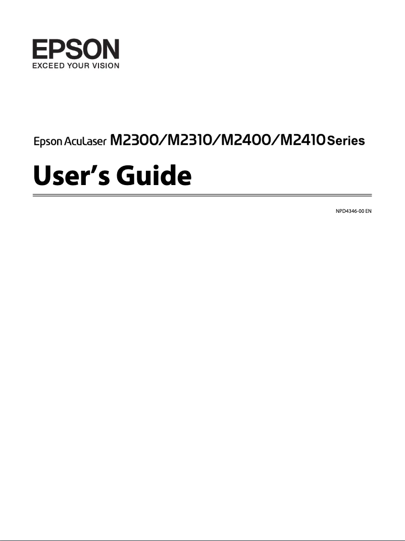Image de la première page du manuel de l'appareil AcuLaser M2410