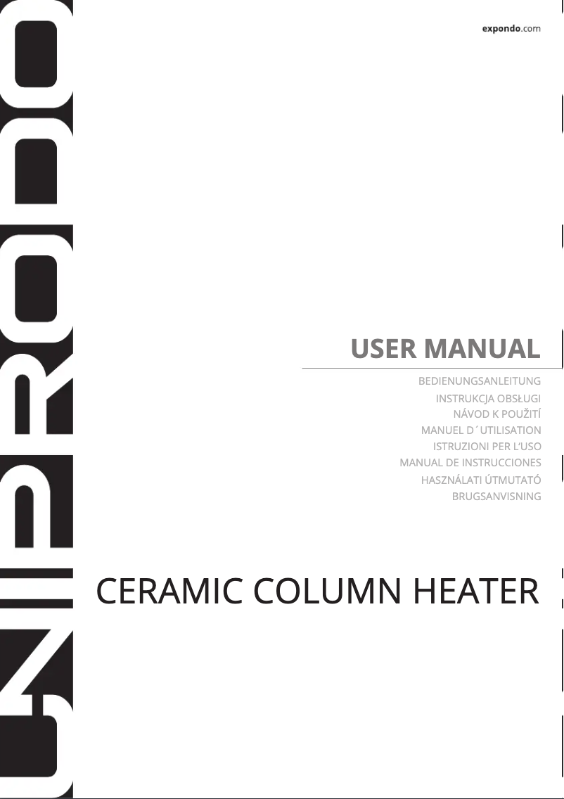 First page image of the manual for UNI_HEATER_11