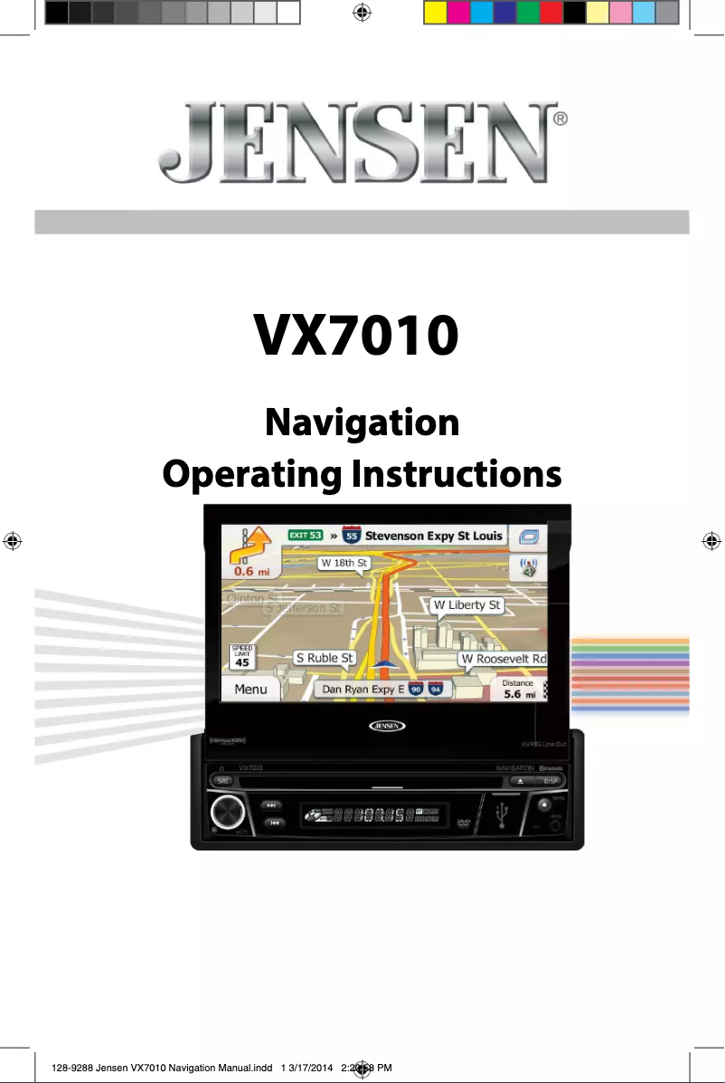 First page image of the manual for VX7010