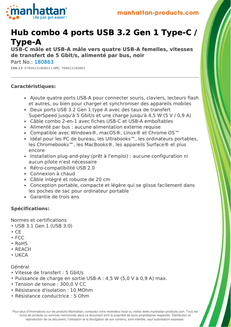 First page image of the manual for 180863