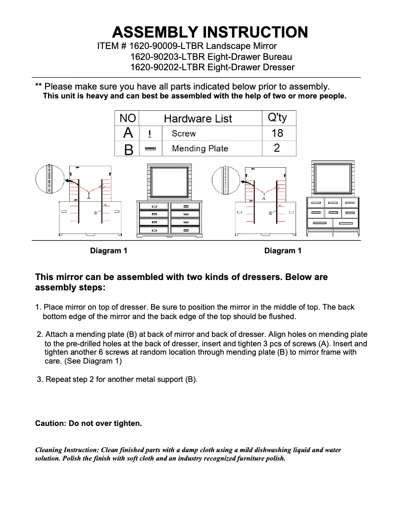Page 1 of the manual User Manual Hooker 1620-90009-LTBR