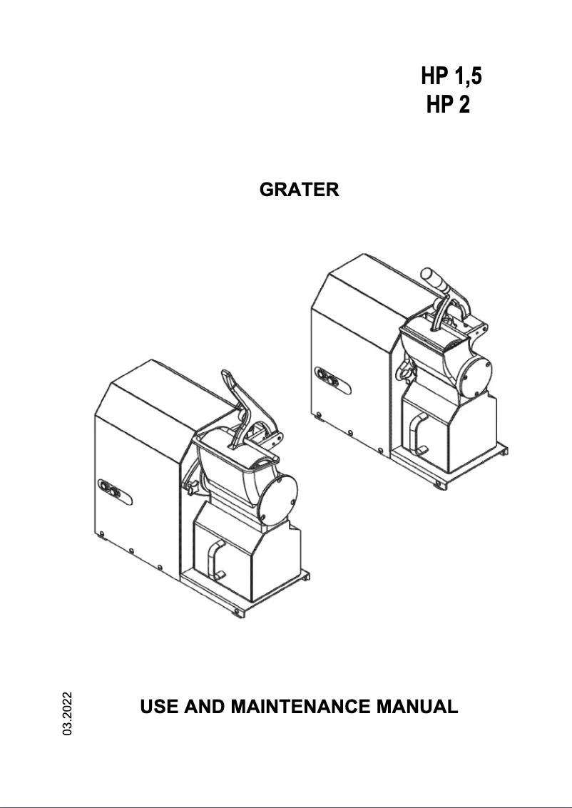 First page image of the manual for GFX HP 1.5