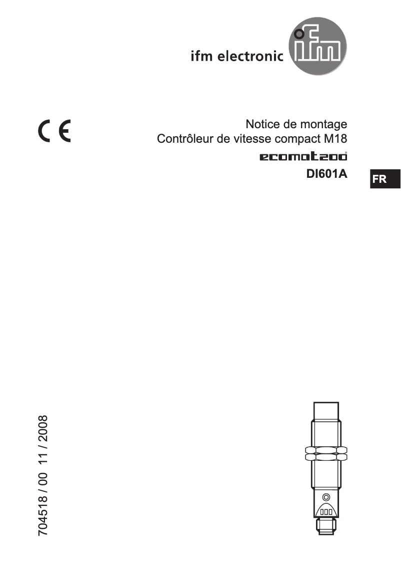 First page image of the manual for DI601A
