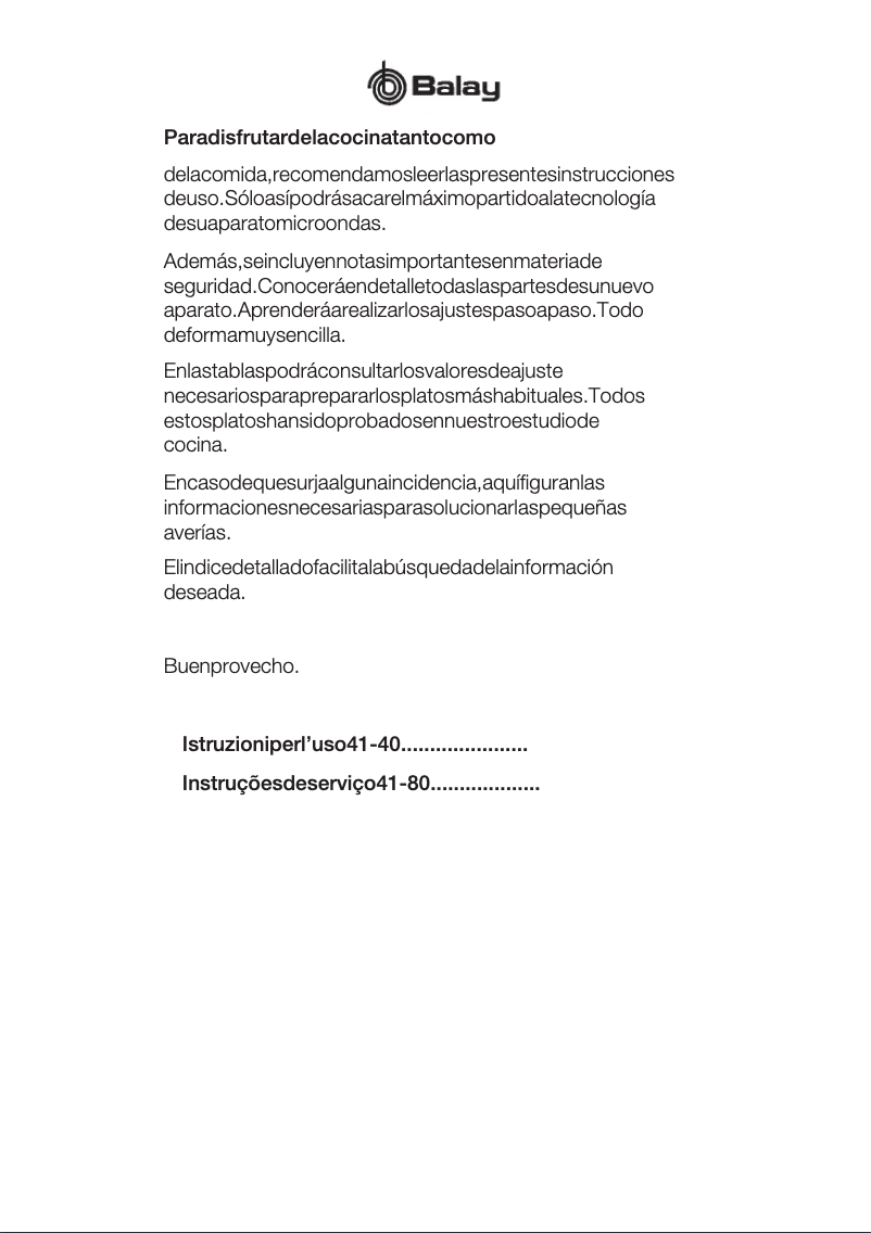 First page image of the manual for 3WM459XD