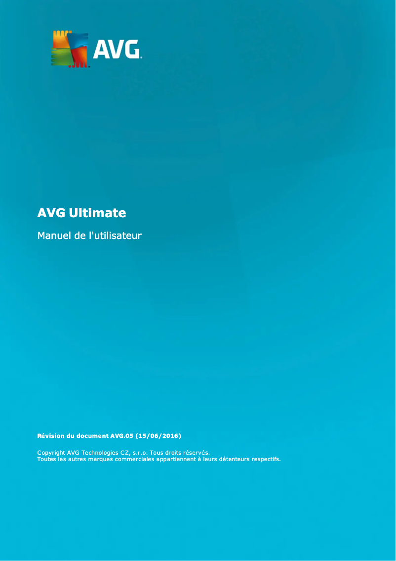 Image de la première page du manuel de l'appareil Ultimate 2016