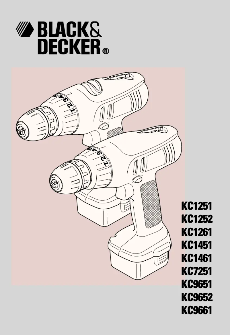 Page 1 of the manual User Manual Black & Decker KC1461