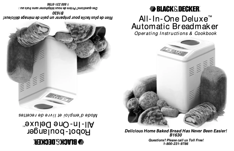 Page 1 of the manual User Manual Black & Decker B1630