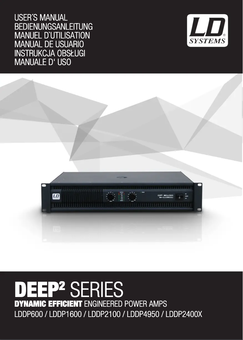 First page image of the manual for DEEP2 2400 X
