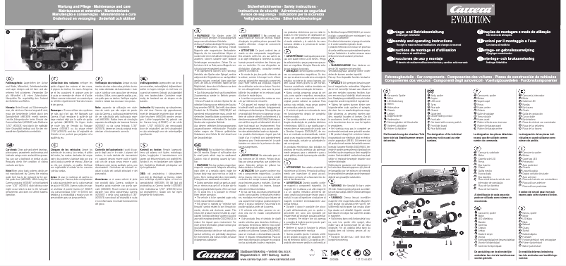 Page 1 of the manual User Manual Carrera Ferrari F1 2010 'Felipe Massa'