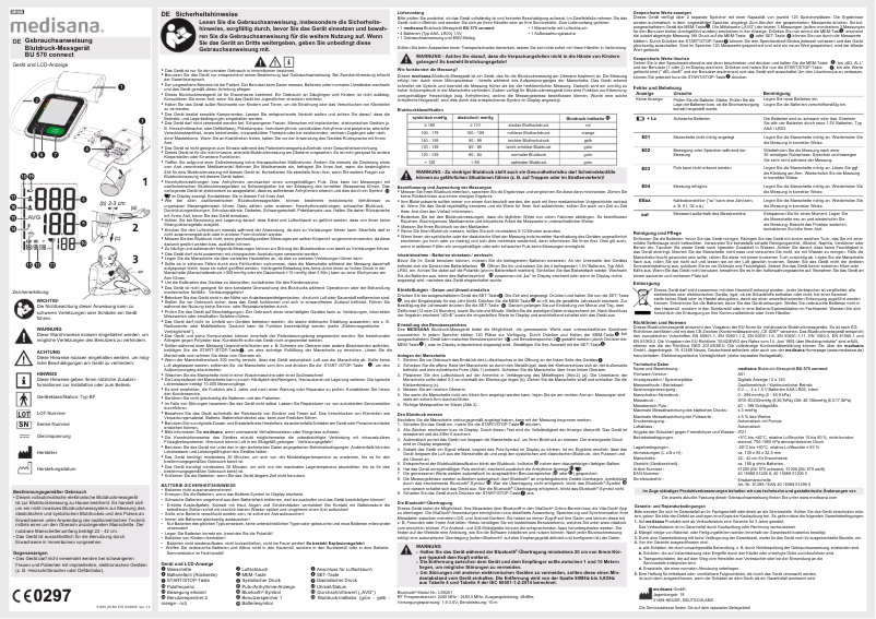 First page image of the manual for BU 570 Connect