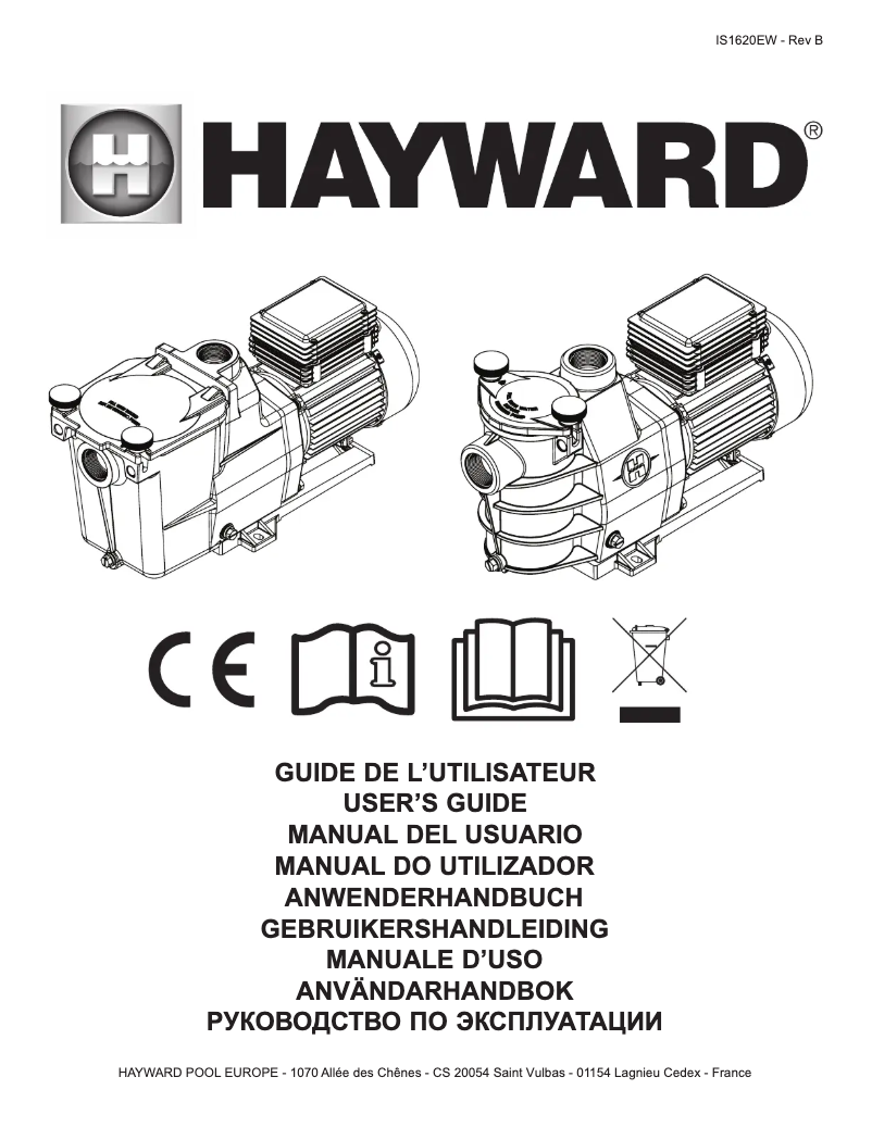 Page 1 of the manual User Manual Hayward Max Flo