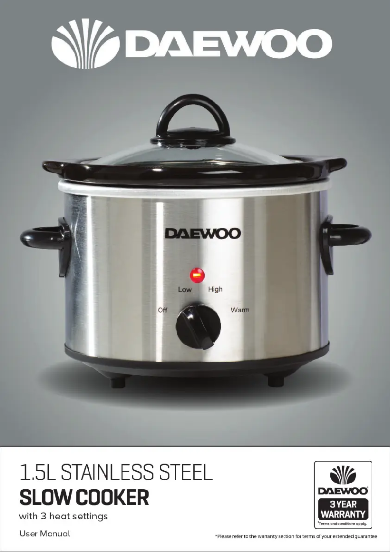 Page 1 of the manual User Manual Daewoo SDA1363