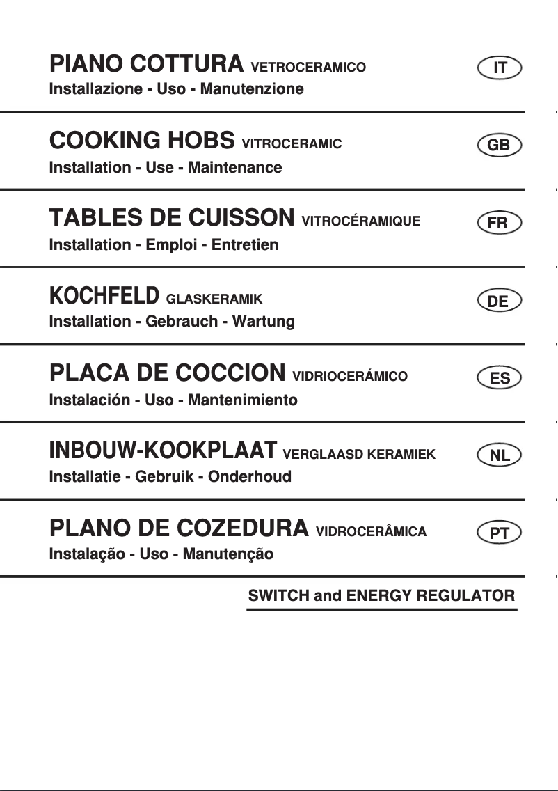 Page 1 of the manual User Manual Rosieres RDVE 342/1 MPN