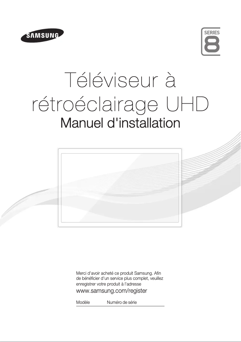 First page image of the manual for HG48ED890WB