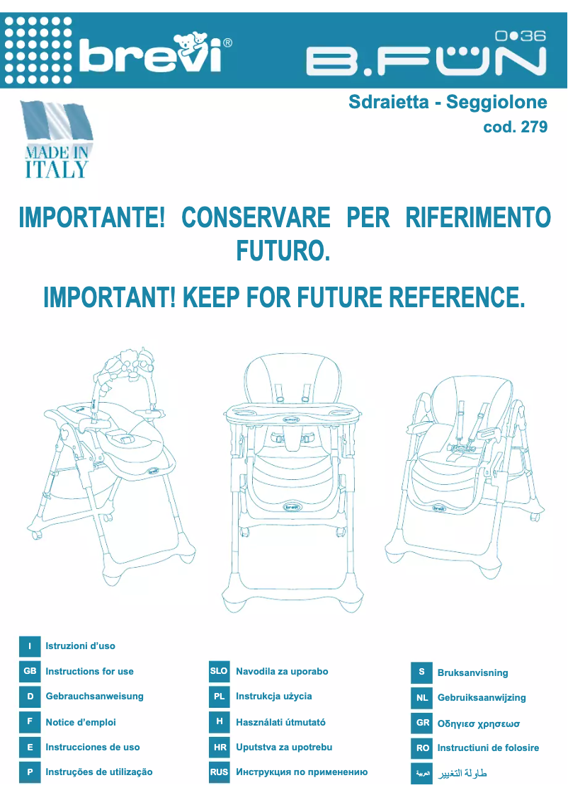 Page 1 of the manual User Manual Brevi B.FUN