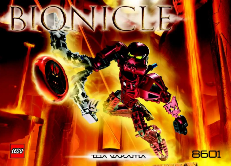 Page 1 of the manual User Manual Lego Bionicle Toa Metru 8601+8604+8613