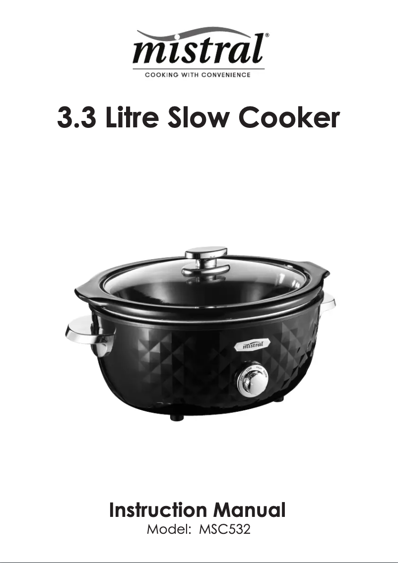 First page image of the manual for MSC220B