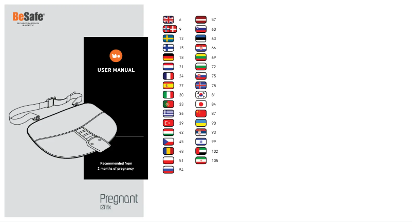 Page 1 of the manual User Manual BeSafe Pregnant iZi FIX