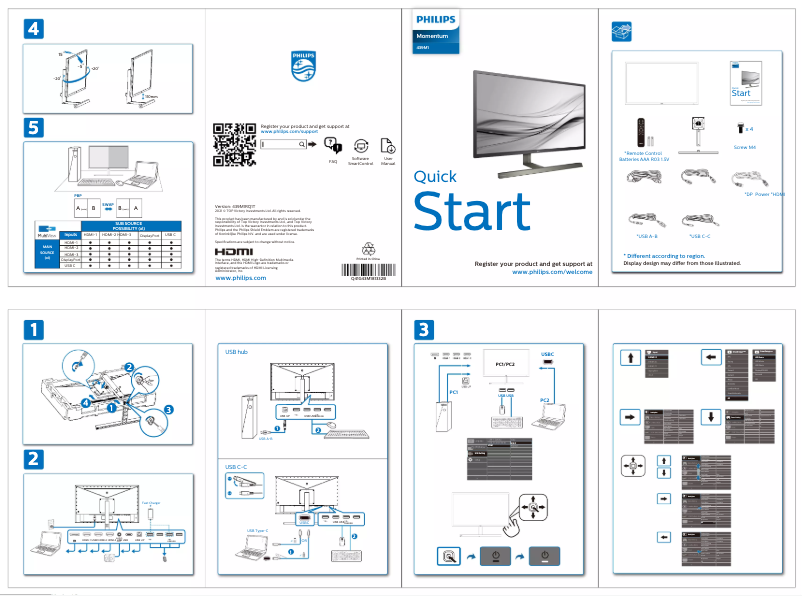 First page image of the manual for 439M1
