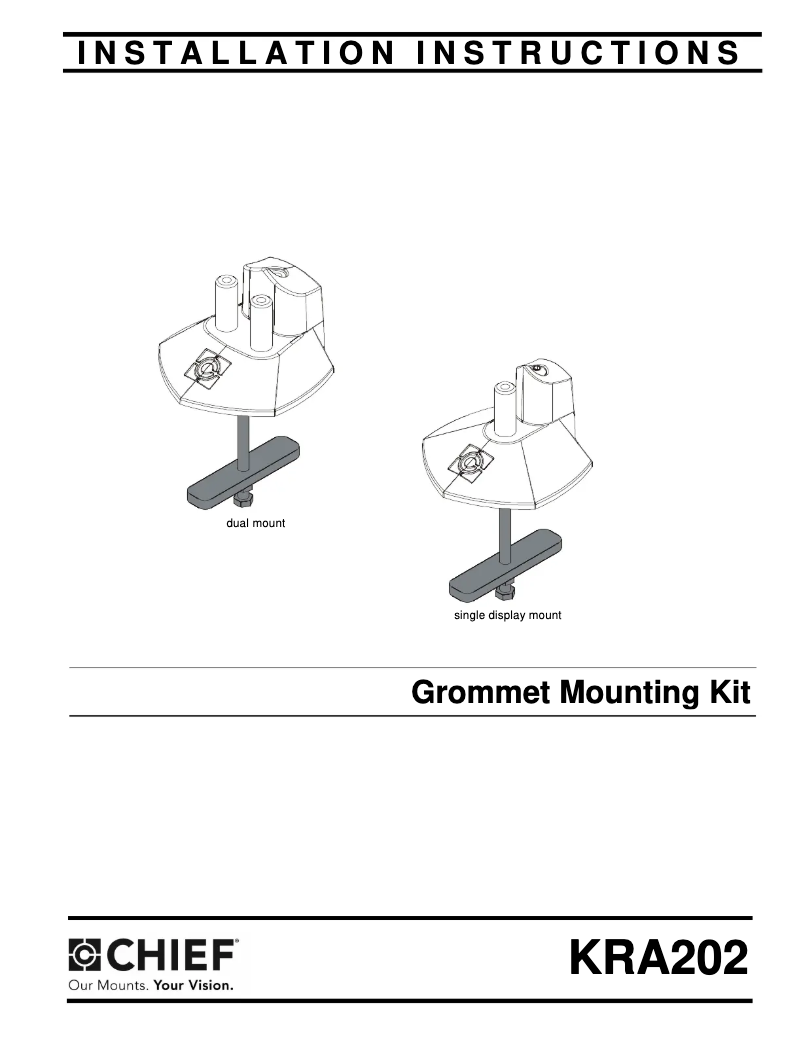 Page 1 of the manual User Manual Chief KRA202B