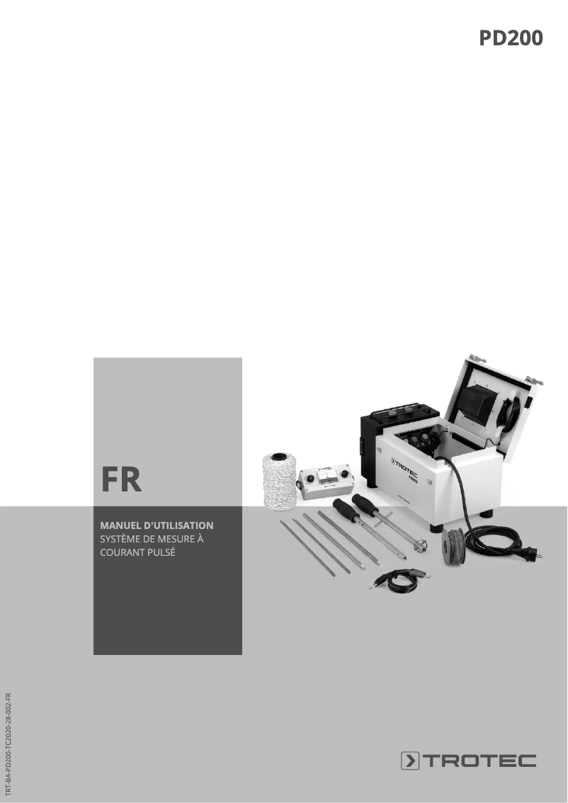 First page image of the manual for PD200