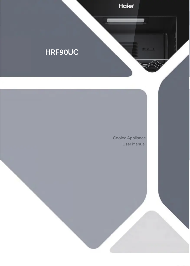 First page image of the manual for HRF90UC