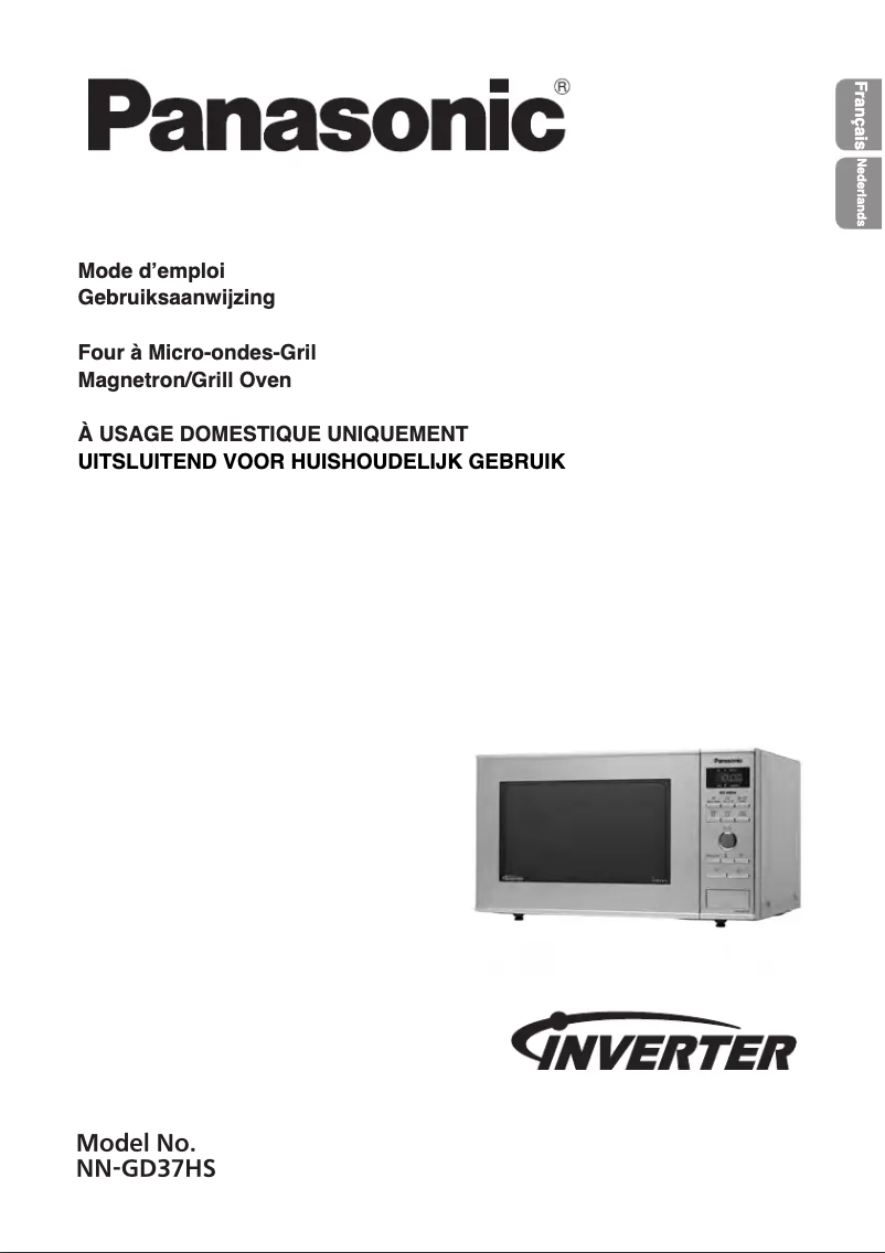 Page 1 of the manual User Manual Panasonic NN-GD37HS