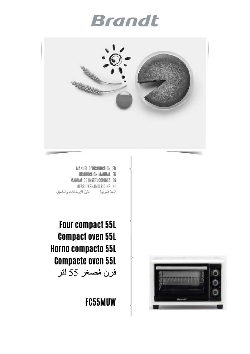 First page image of the manual for FC55MUW