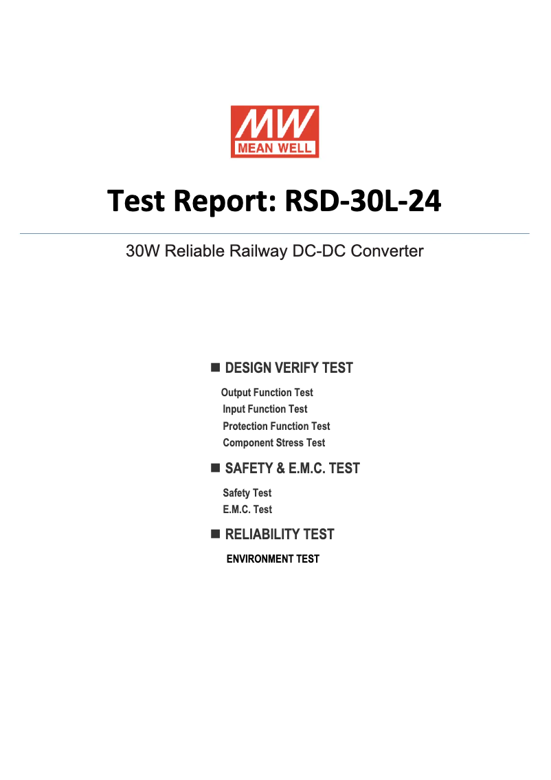 First page image of the manual for RSD-30L-24