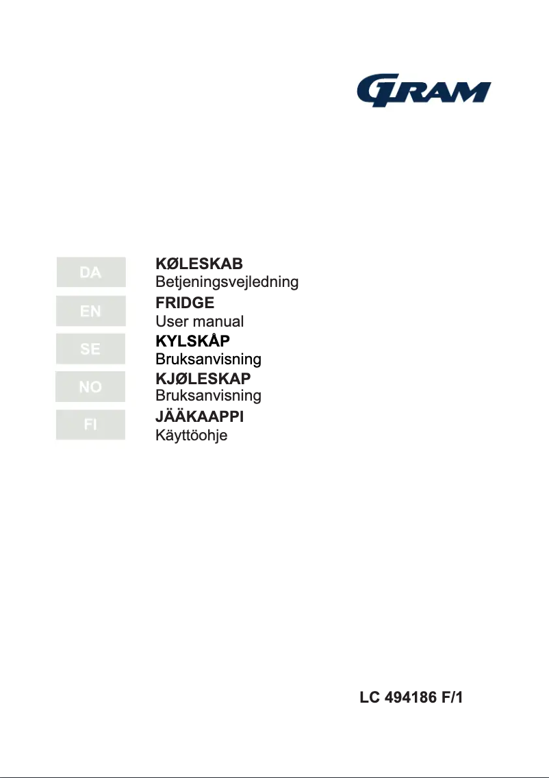 First page image of the manual for LC 494186 F/1